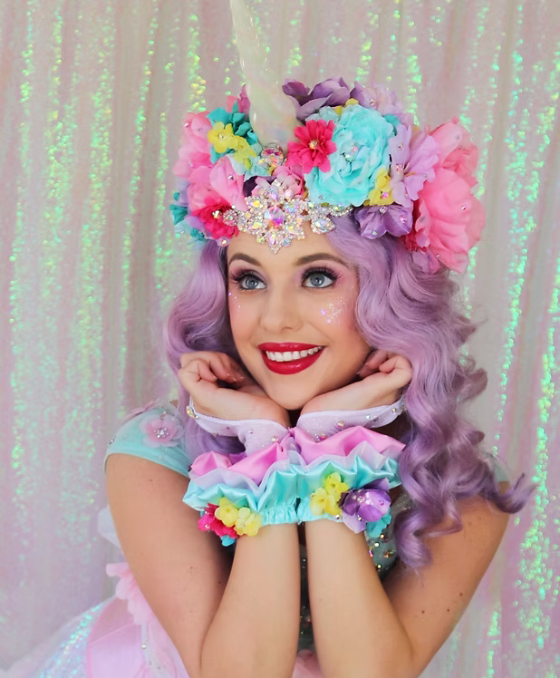 Violet Rainbow Unicorn Princess