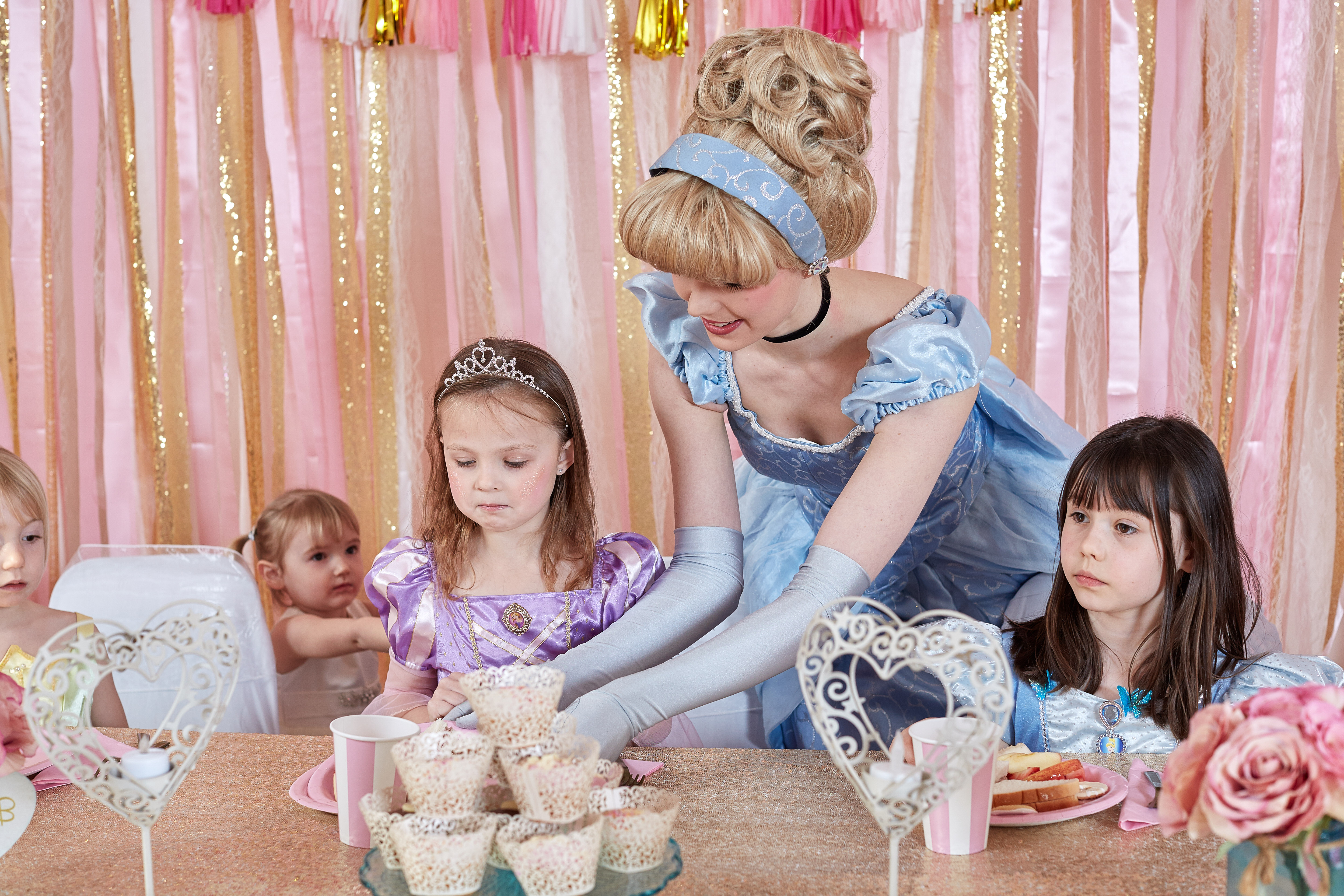 Princess party magic moment