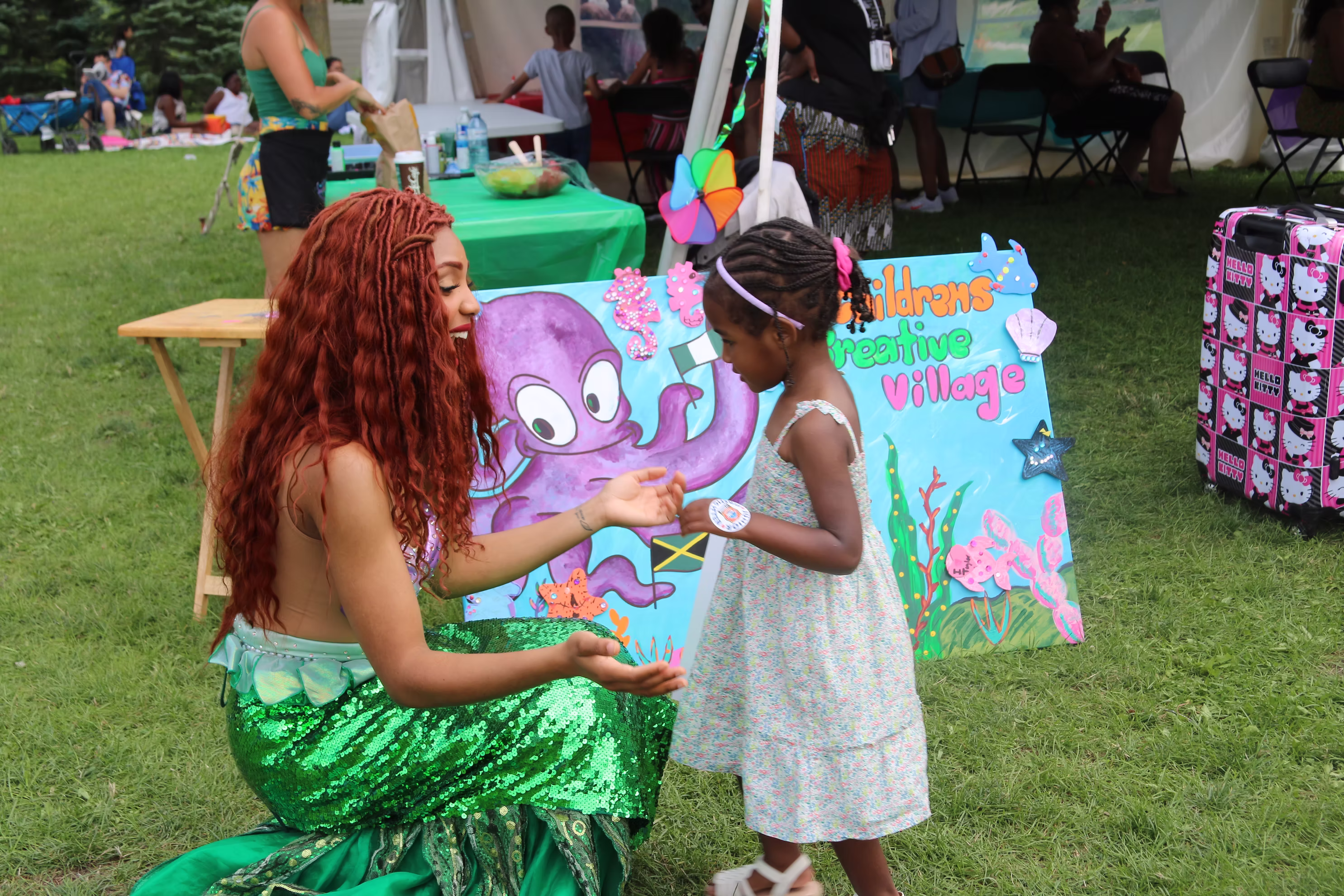 Live action Ariel with guests